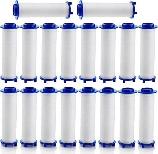 10/20 Pcs Ion Drops Shower Head Filters, 2.95 Inch PP Cotton Filter Cartridge, Turbo Showerhead, Shower Head with Filter for Detachable (A20*pc, 3.74 * 0.94 In)