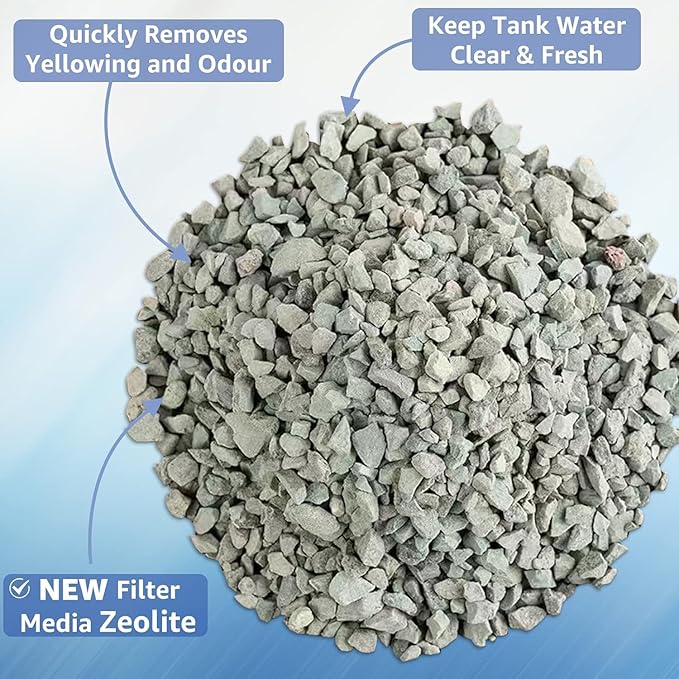 12-Pack Large Aquarium Filter Cartridges Compatible with Whisper Bio-Bag Power Filters - Assembled