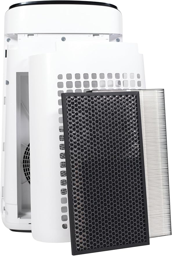 SHARP Smart Air Purifier for XL Rooms – Covers up to 2,430 sqft in one hour, Compatible w/Alexa, True HEPA Filter Air Purifier for Living Room, Dust, Smoke, Pollen - FXJ80UW