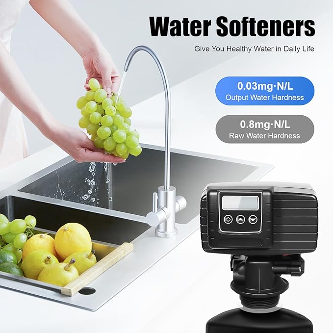 Water Softener System Filter Control Head, 5600xstst Time Type Digital Control Valve for Water Softeners Water Softener Control Head Electronic Water Softener Valve Complete Accessories