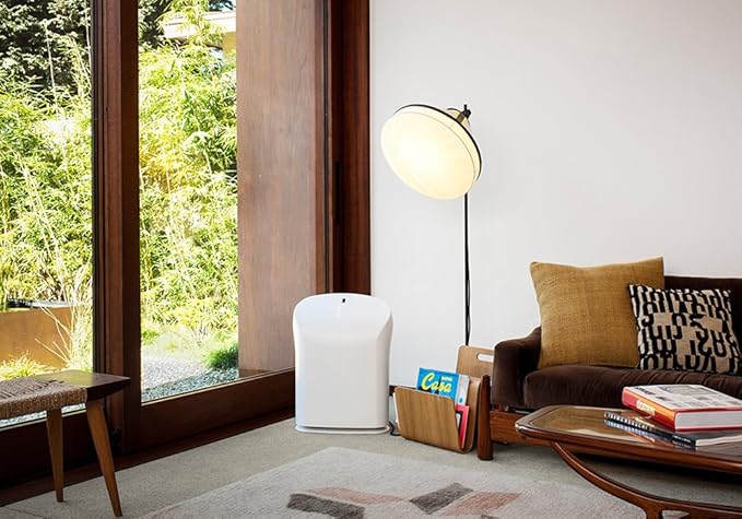 Rabbit Air, BioGS 2.0 Air Purifiers for Home Large Room, Ultra Quiet HEPA Air Purifier, Activated Carbon Filter Air Purifier for Mold, Dust, Smoke & Pet Allergies - Odor Eliminator - (SPA-550A White)