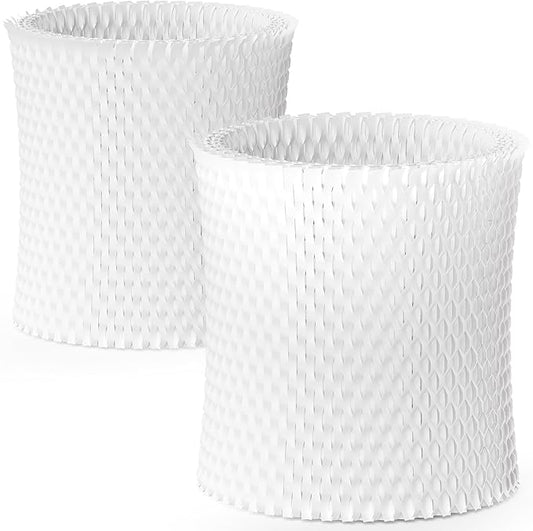 Leemone 2-Pack Bedside Humidifier Filter Replacement Compatible with Canopy Bedside & Nursery Humidifiers, Made with Wood Pulp & Paper Filter, Humidifier Wicking Filter Lasts Up to 6 Weeks