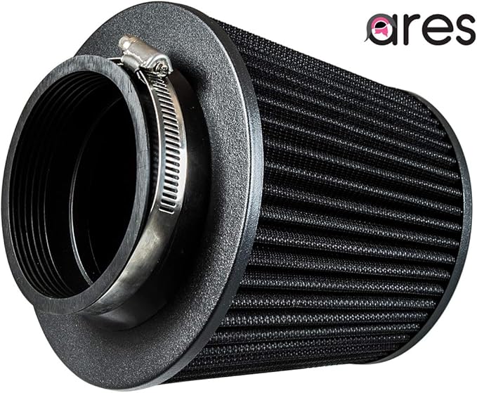 black 3" Universal Dry Air Filter Cone Dry Filter Replacement