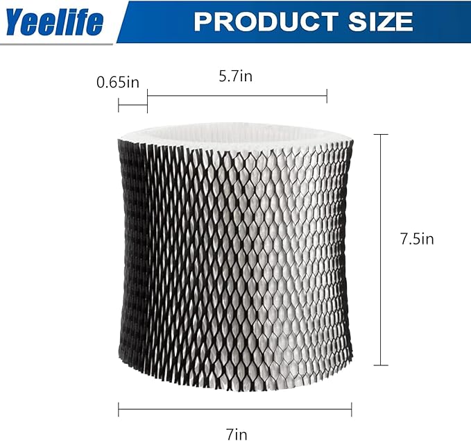 HWF65 Humidifier Filter Compatible with Holmes Humidifier Filter, Replacement Humidifier Filter C, HWF65PDQ-U (2Pack)