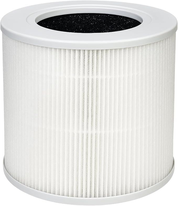 Nispira Core Mini Filter Replacement For Levoit Core Mini Air Purifier 3-in-1 HEPA Activated Carbon Aller-gen Removers Smoke, Dust, VOCs Chemcial Part Core Mini-RF, 3 Packs