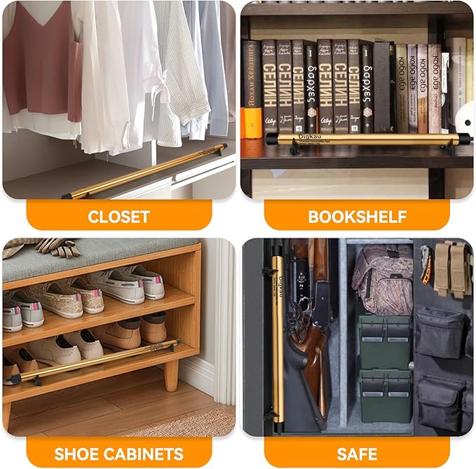 Gun Safe Dehumidifier Rod - High Power, Easy Installation Plug-in Dehumidifier, Superior Moisture, Keep Dry for Gun Safes,Cabinets, Closets (24 Inch)