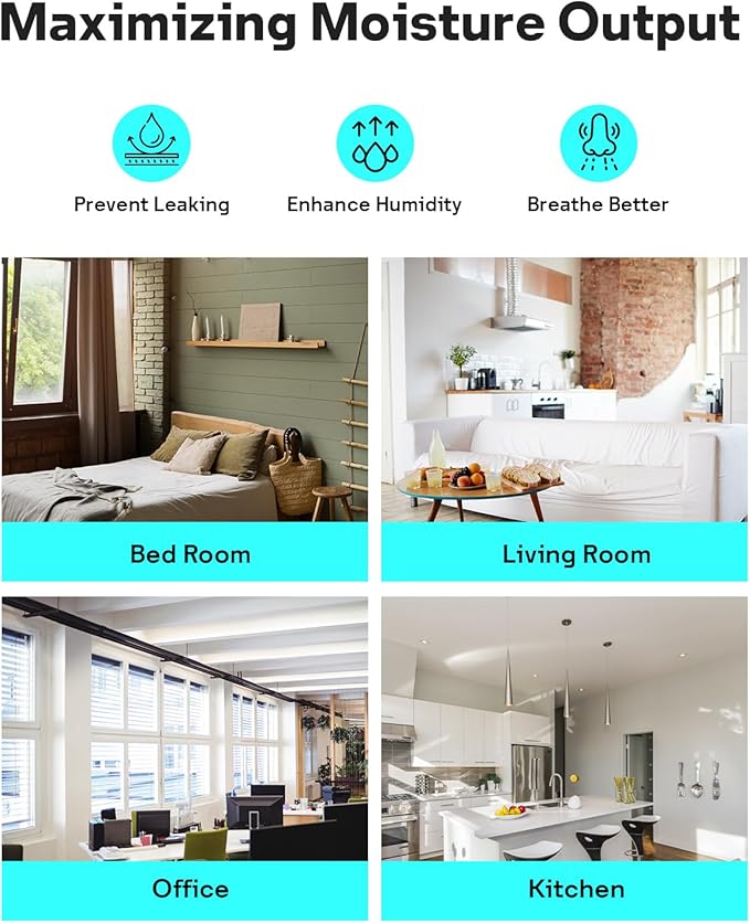 4-Pack Bedside Humidifier Filter Replacement Compatible with Canopy Bedside & Nursery Humidifiers, Made with Wood Pulp & Paper Filter, Humidifier Wicking Filter Lasts Up to 6 Weeks