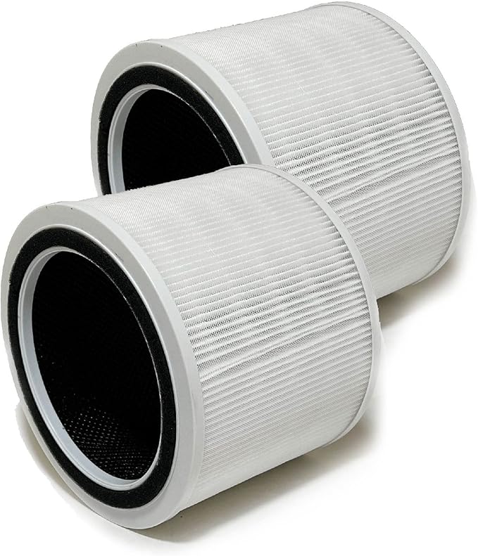 Nispira Core 200S Filter Replacement For LEVOIT Air Purifier Core 200S-RF 3-in-1 H13 HEPA Activated Carbon, 2 Packs