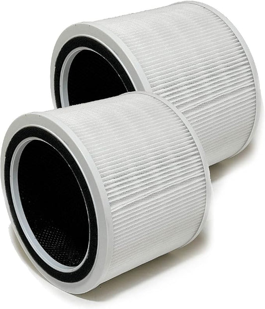 Nispira Core 200S Filter Replacement For LEVOIT Air Purifier Core 200S-RF 3-in-1 H13 HEPA Activated Carbon, 2 Packs