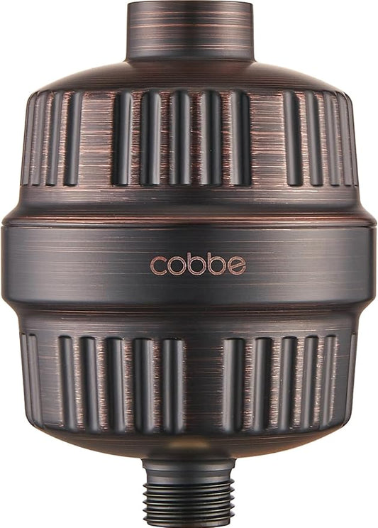Cobbe HD HEAVY DUTY High Output Shower Filter – 99% REMOVAL Shower Head Filter for Hard Water, Heavy Metals, Chlorine and Harmful Substance, Improve your skin and hair - Oil Rubbed Bronze