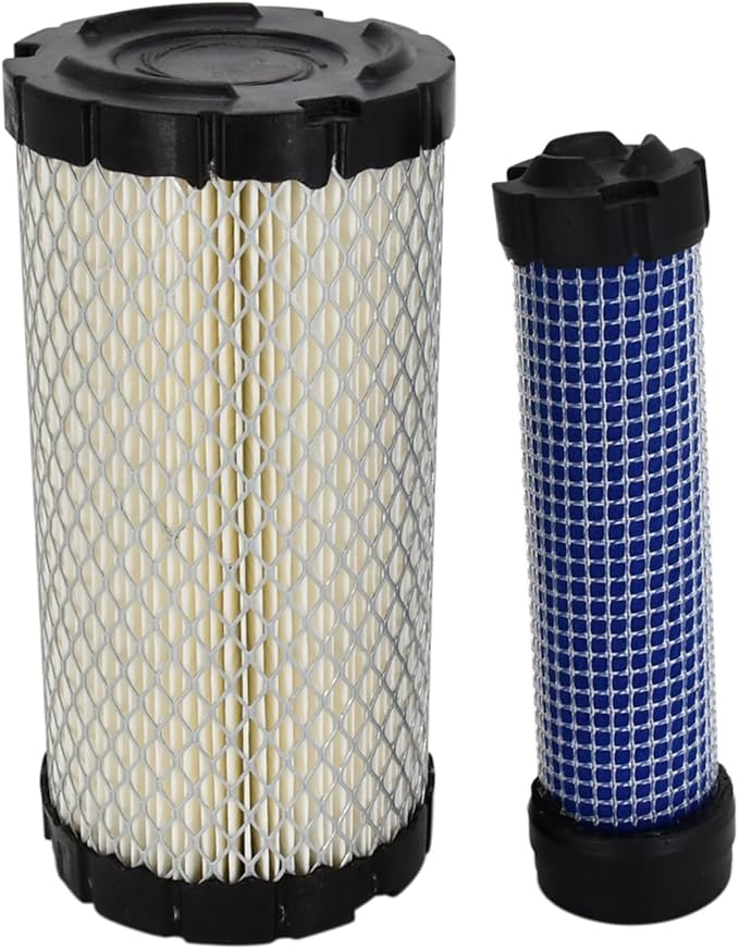 M113621 Outer Air Filter M123378 Inner Air Filter Compatible with Kawasaki 11013-1290 11013-7029 11013-7048 Fleetguard AF25550 Replace for John Deere M123378 M807331 P535396 Replace for Toro 98-2982