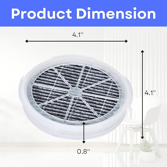 Nispira Activated Carbon HEPA Filter Replacement | For Air Purifier FridaBaby Sound Machine, Meleden, RIGOGLIOSO GL-2103, JINPUS, LTLKY 900S, 2103, 1 Pack