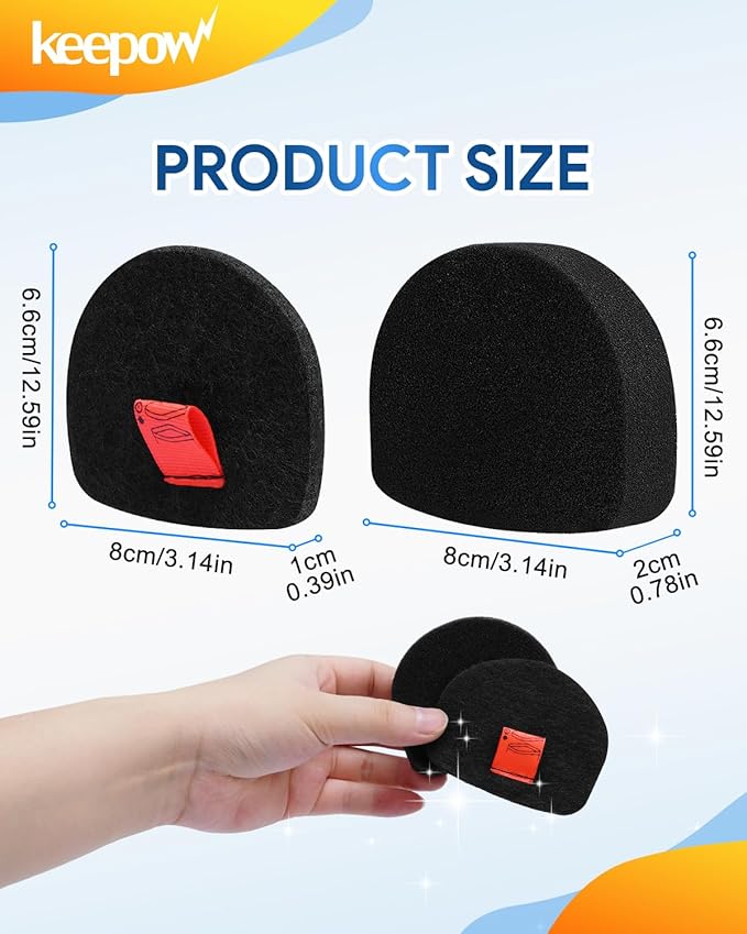 KEEPOW Vacuum Filters Compatible with Shark UltraCyclone Pet Pro Plus Cordless Handheld Vacuum, 2 Pack Filter Replacement for Shark CH901 CH950 CH951 CH951C CH900WM XL Dust Cup Filter, Part #XFTRCH900