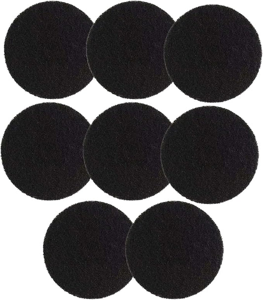 8 Pack Activated Carbon Filters Compatible with Petmate Booda Dome Cat Litter Box, 5.3 Inch x 0.4 Inch Trimmable Pads