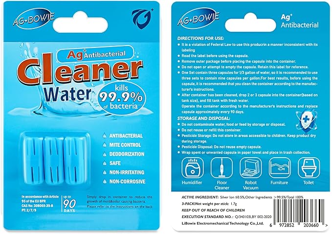 Humidifier Cleaner, 3 Pack Humidifier Cleaning Fish for Universal Humidifiers and Tanks for 90 Days, Humidifier Tank Cleaner Purifies Water & Prevent Hard Water Build-Up, Reduce White Dust and Odors