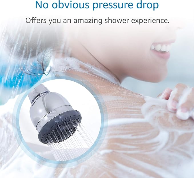 AQUA CREST WHR-140 Shower Filter Replacement Cartridge for Culligan® WHR-140, WSH-C125, ISH-100, HSH-C135, Shower Head Water Filter, with Advanced KDF Filtration Material, Pack of 3