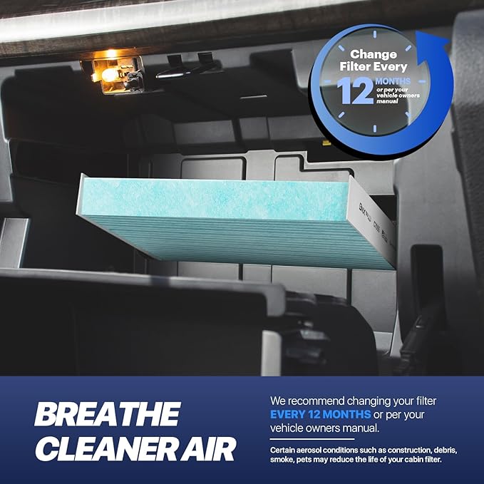 BNX TruFilter C7015 Cabin Air Filter, HEPA 99.97%, MADE IN USA, Compatible With Saab: 9-3, 9-3X