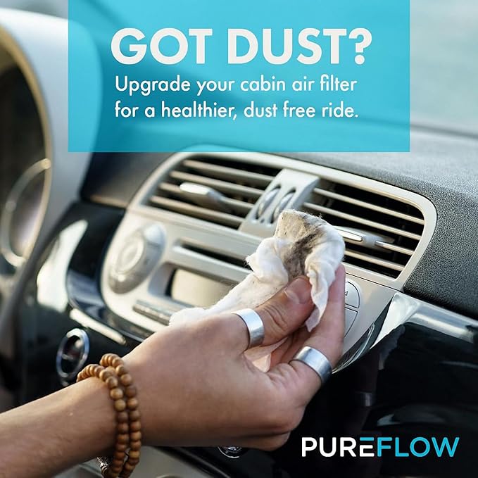 PureFlow HEPA Cabin Air Filter PC9977HX | Fits 2014-2020 Jeep Cherokee, 2015-2017 Chrysler 200