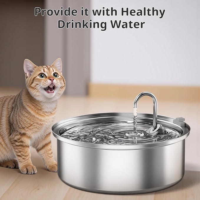 Large Dog Water Filter Replacement Compatible with 7L/230oz/1.8G Stainless Steel Pet Water Fountain Cat Pet Water Fountain Filters (16+16+16)