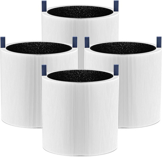 4 Pack Mini Max Replacement Filter Compatible with Blueair Blue Pure Mini Max Air Purifiers, Blue Pure FMINI Filter HEPA & Activated Carbon Air Filt-er Fits for Blue Pure Mini Max