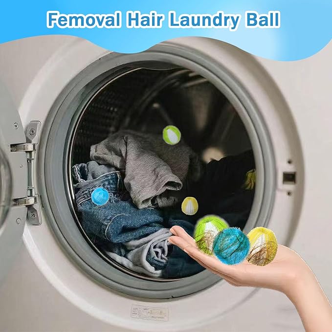12PCS Upgrade Pet Hair Remover for Laundry & Washing Machine,Laundry Pet Hair Catcher for Clothes,Washing Machine Lint Catcher for Dog & Cat Hair,Effectively Removes Lint,Hair and Debris from Clothes