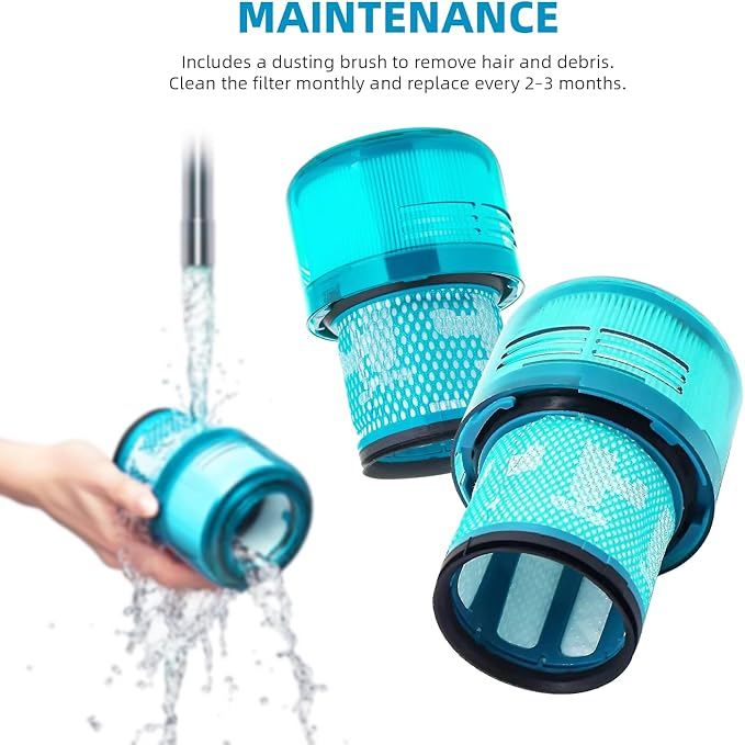 Dyson V15 Filter, 3-Pack Premium True HEPA Replacement Filters Compatible with Dyson V15 Detect, V15 Detect Absolute, V15 Submarine, V15 Detect Filter, V11 Animal Filter, V11 Filter, Part no 970013-02