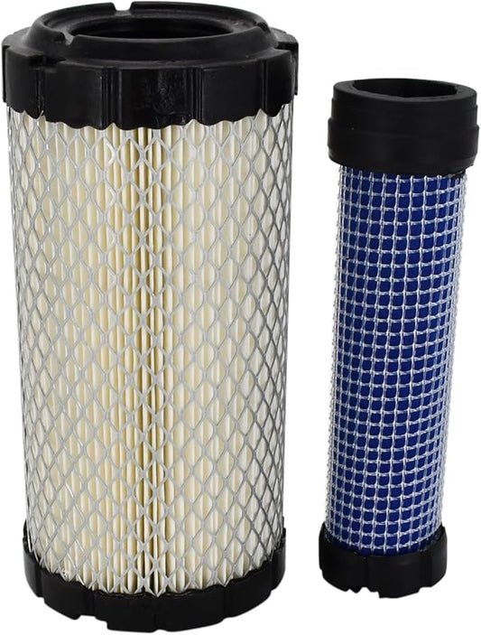 M113621 Outer Air Filter M123378 Inner Air Filter Compatible with Kawasaki 11013-1290 11013-7029 11013-7048 Fleetguard AF25550 Replace for John Deere M123378 M807331 P535396 Replace for Toro 98-2982