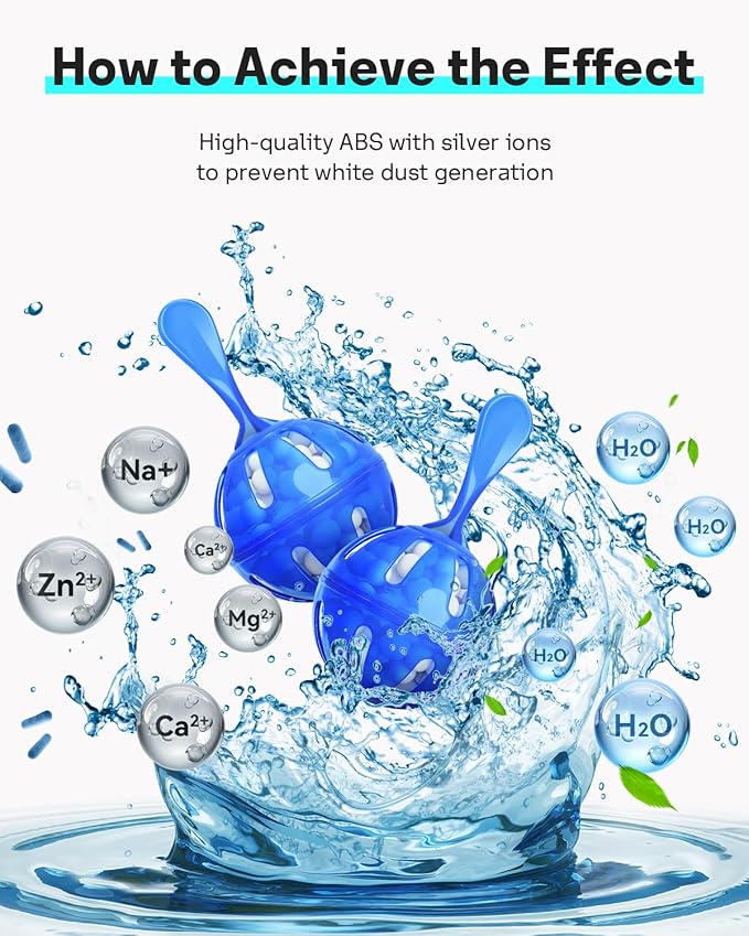 Leemone Humidifier Cleaner 6 Pack, Demineralization Cleaning Ball, Works in All humidifiers and Fish Tanks, Purifies Water, Prevents Hard Water Build-Up, Eliminates White Dust and Odor