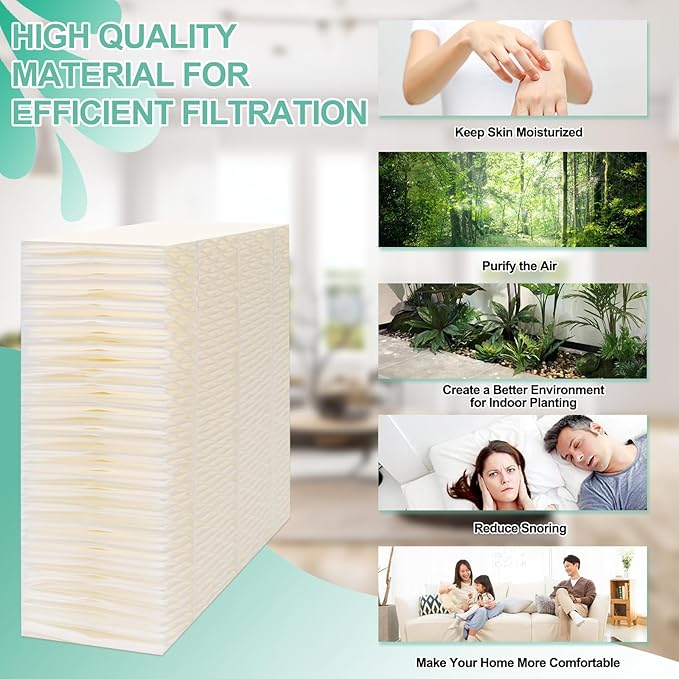 Cenipar 1043 Humidifier Wick Filter Replacement for ES-Sick Air-Care Compatible with EP9500 EP9700 EP9800 831000 821000 826000 826800 and Be-mis Space Saver 800 8000 Series Humidifiers(2 Pack)
