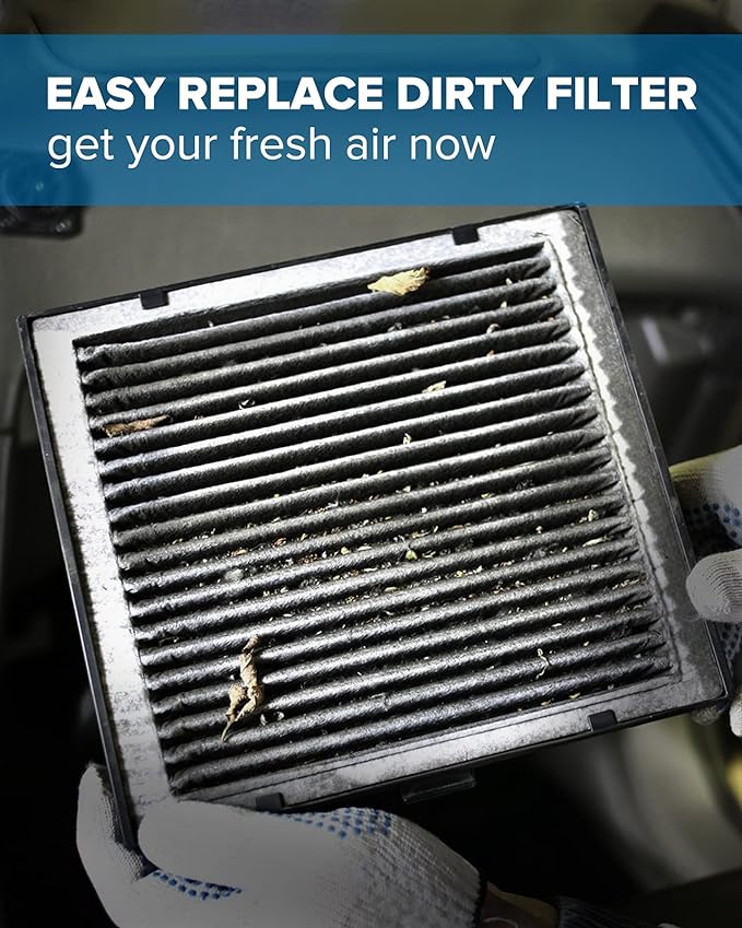 PHILTOP Cabin Air Filter, Replacement for CF12211 Q5 Q7 A4 A5 A6 Quattro SQ5 Q8 S4 S5 A7 Sportback RS5, Premium ACF080 Cabin Filter with Activated Carbon Filter Up Dust Pollen Odor