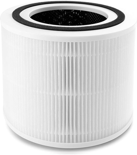 Core 300 Replacement Filter Compatible with LEVOIT Core 300/ 300S /300-P and Core P350 Air Purifier,3-in-1 H13 True HEPA Filter Activated Carbon, Part No#Core 300-RF (White)
