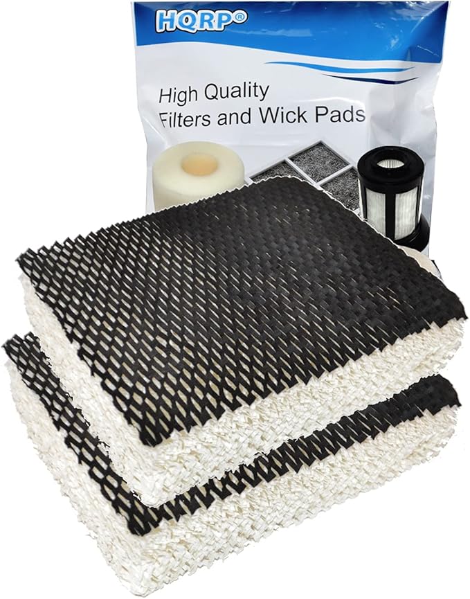 HQRP 2-pack Humidifier Wick Filter for Bionaire C22, C33, W2, W2S, W6, W6H, W6S, W7, W9, W9H, W9S Humidifiers, part 900 900CS 900X Replacement