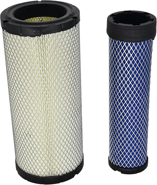 Air Filter kit for Donaldson P822768 P822769, RE68048 RE68049, R1401-42270 R1401-42280, 6666333 6669547, AF25553 AF25554, 129062-12560, 140-2334 134-8726, RS3702 RS3703 (Inner & Outer Air Filter)