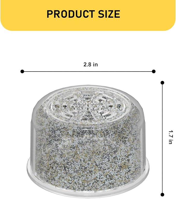 2 Pack Shower Head Filter Replacement Cartridge Compatible with All Canopy Fixed & Handheld Filtered Shower Head, Shower Filter For Hard Water