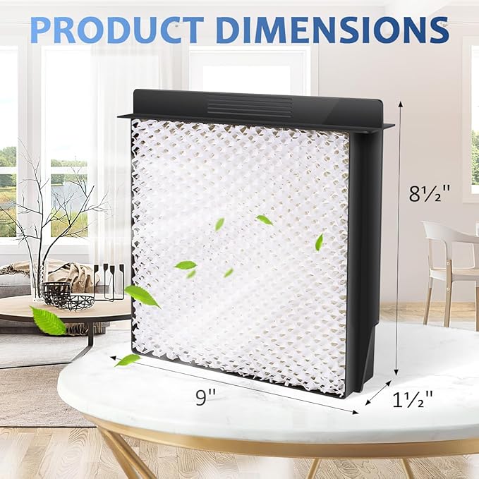 1040 Replacement Wick for AIRCARE Essick Air B40 B40-C Humidifier Wick Filter, Replaces 3D6100 5D6700 76D100 CM330ABLK CM330AWHT CM330DBLK CM330DWHT D46720 E35000 E27000 MA0300 MA0500-4 Pack
