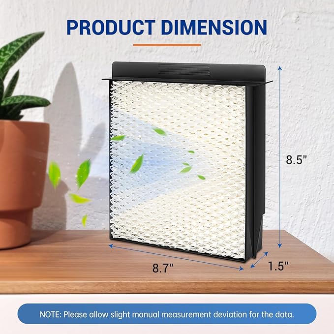 1040 Wick Humidifier Filter Replacement for Essick Air AIRCARE Humidifier Filter B40 B40-C 3D6 100 5D6 700 7D6-100 E35000 CM330AWHT CM330DWHT, Humidifier Filters Fit Moist Air MA0300 (4 pcs, white)