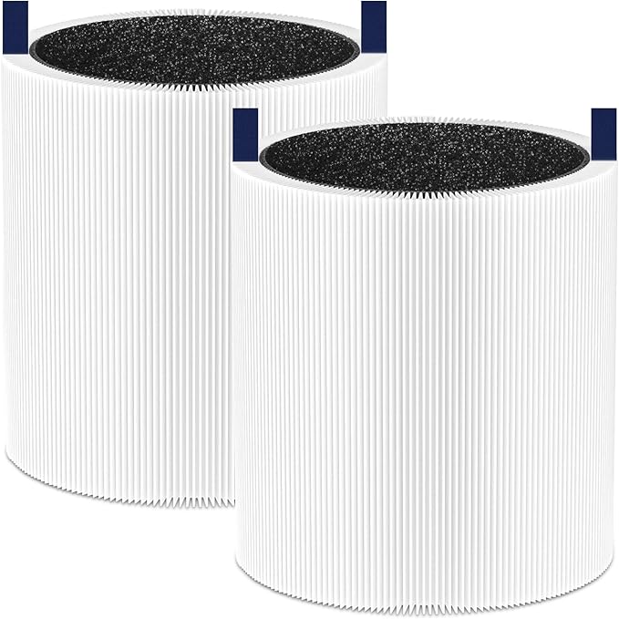 Blue Pure 511 Filter Replacement Compatible with Blueair Blue Pure 511, 2 Pack 511 Model Filter Particle and Activated Carbon Filter