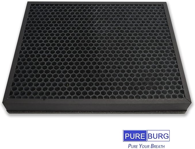 PUREBURG Replacement Filter Set Compatible with COLZER EPI-328 Air Purifier & Domccy NS-320 Air Purifier, H13 HEPA + 4 Activated Carbon Pre-Filters Air Clean