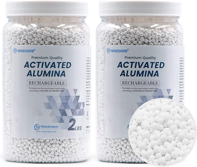 4 LBS Activated Alumina, Alumina Desiccant Great for Filament Drying, Reusable Dessicant Dehumidifiers Desiccant Moisture Absorber Prevent Wet Filament