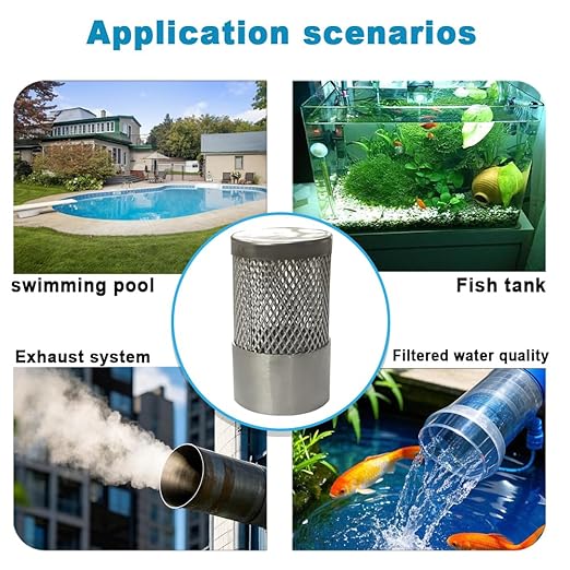 1/2" 304 stainless steel filter head with internal thread diameter of 20mm connected to 1/2" water pipe filter Used to Remove Debris and Reduce Solid Entry（1pcs）