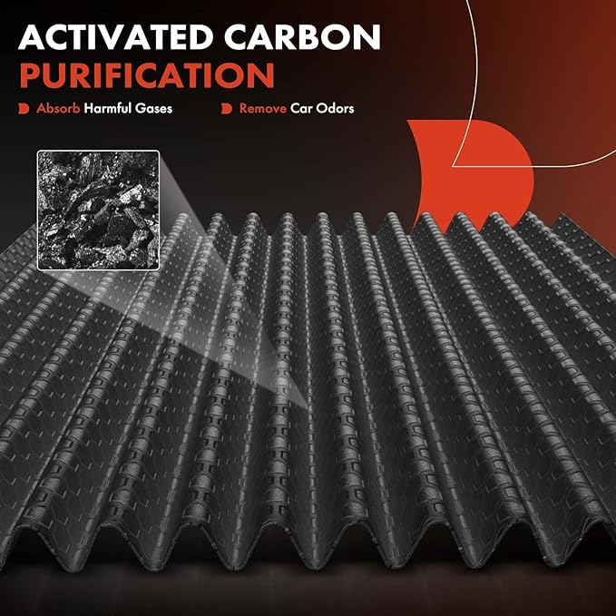A-Premium 2-PC Cabin Air Filter with Activated Carbon Compatible with Chevrolet Camaro 2010 2011 2012 2013 2014 2015