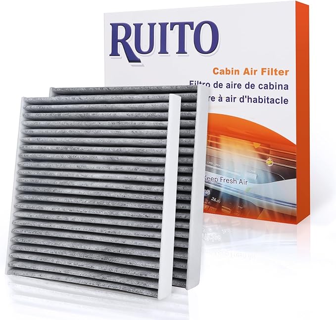RUITO Cabin Air Filter, Fits 2016-24 Civic, 2017-24 CR-V, 2009-20 Fit, 2016-24 HR-V, 2010-22 Insight, 2018-24 Odyssey, 2019-24 RDX, 2021-23 TLX, 2022-24 MDX, Replacement for CF11182