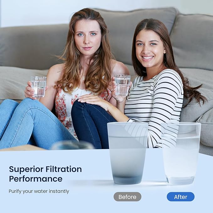GLACIER FRESH Replacement for GE Profile Opal Ice Maker Filter,NSF 42 Certified, ge Opal ice Maker Filter, Easy Install, 2 Pack