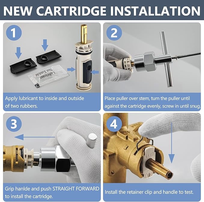1222 Replacement Cartridge Kit for Moen One-Handle PosiTemp Faucets, Compatible with Moen Shower and Tub Shower, Metals & Plastics, 2 Pack