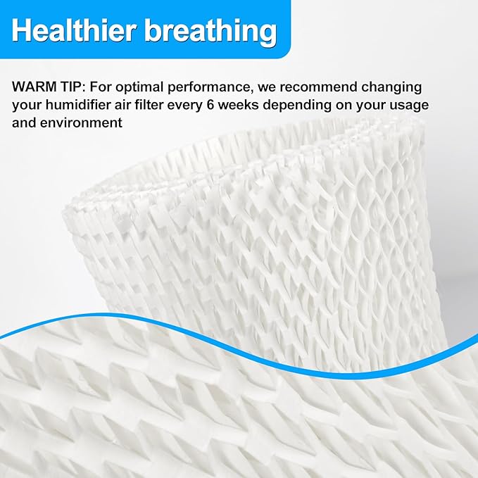 Humidifier Filters Replacement Wicks - Compatible with Canopy Bedside and Nursery Humidifiers - Made with Wood Pulp, Paper Filter - Pack of 3 Filters
