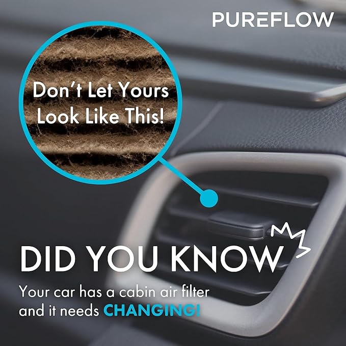 PureFlow HEPA Cabin Air Filter PC99452HX | Fits 2019-2025 Nissan Altima, 2021-2025 Rogue, 2020-2025 Sentra, 2022-2025 Pathfinder, 2019-2025 INFINITI QX50, 2019-2024 QX80, 2022-2025 QX60