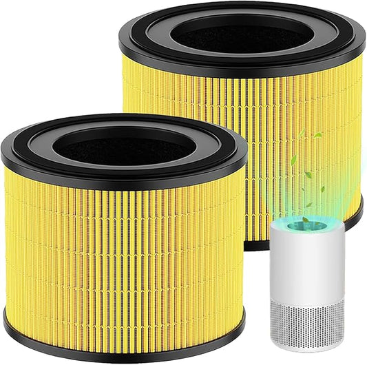 AP-S0610L Pet Care Filter Replacement, Compatible with MOO-KA AP-S0610L Air Purifier, 3-in-1 H13 True HEPA and Activated Carbon Filters, 2 Pack