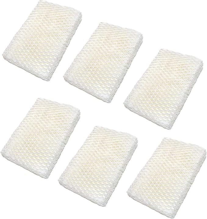 HQRP 6-Pack Humidifier Wick Filter Compatible with Graco 2H01 Replacement for Graco 2H00 / TrueAir 05510 Cool Mist 1.5 Gallon Humidifiers