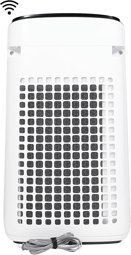 SHARP Smart Air Purifier for XL Rooms – Covers up to 2,430 sqft in one hour, Compatible w/Alexa, True HEPA Filter Air Purifier for Living Room, Dust, Smoke, Pollen - FXJ80UW