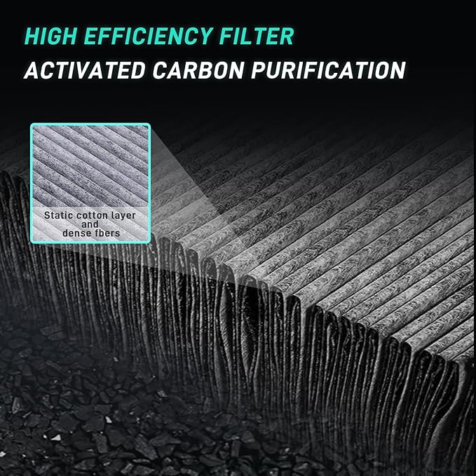 Cabin Air Filter CF10728 Replacement for 2008-2011 Accent, 2007-2016 Elantra, 2013-2014 Elantra Coupe, 2013-2017 Elantra GT, 2014-2018 Forte, 2014-2017 Forte Koup, 2014-2018 Forte 5, Rondo 2014-2017